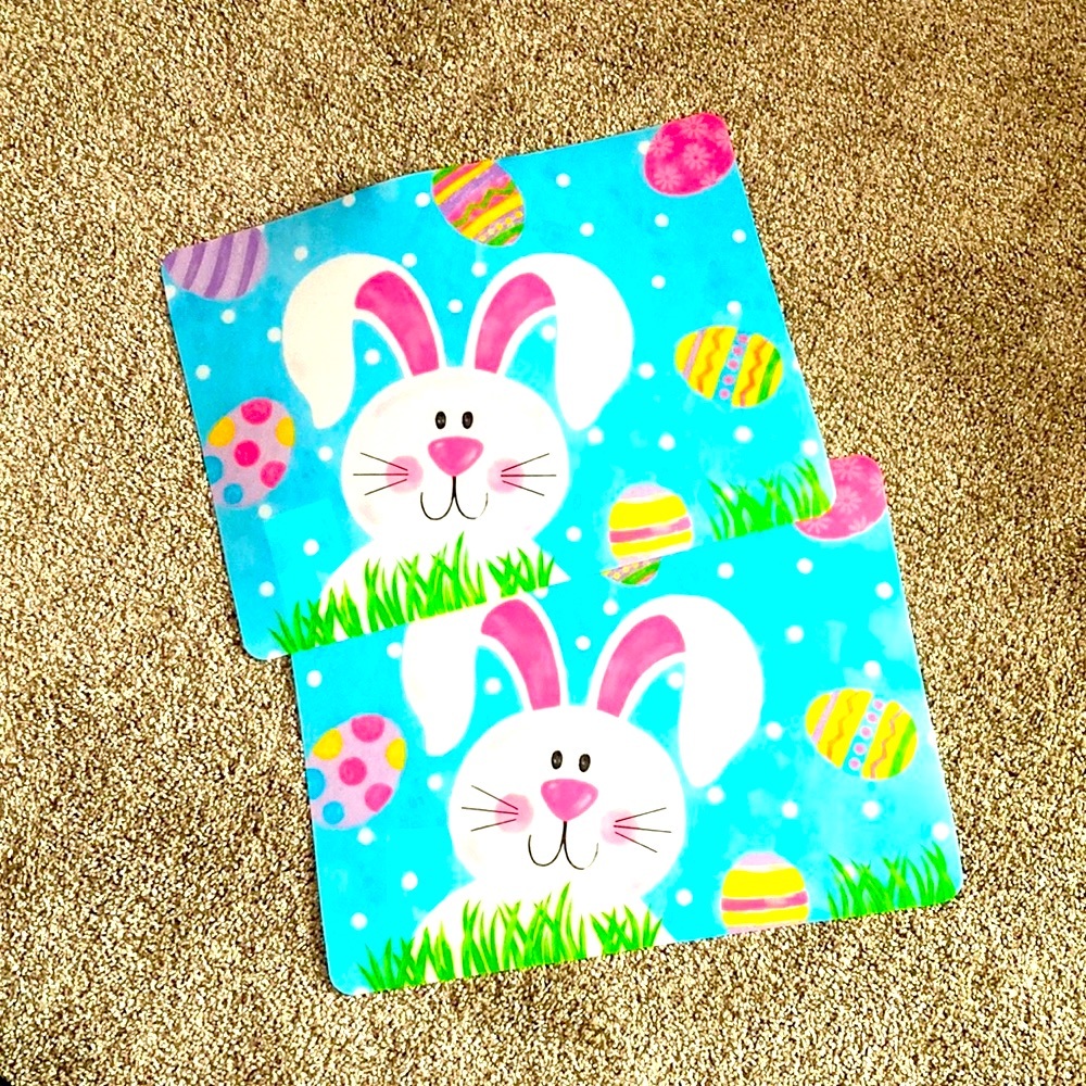 NWT Easter bunny placemat. Cute for any kids. Easy care